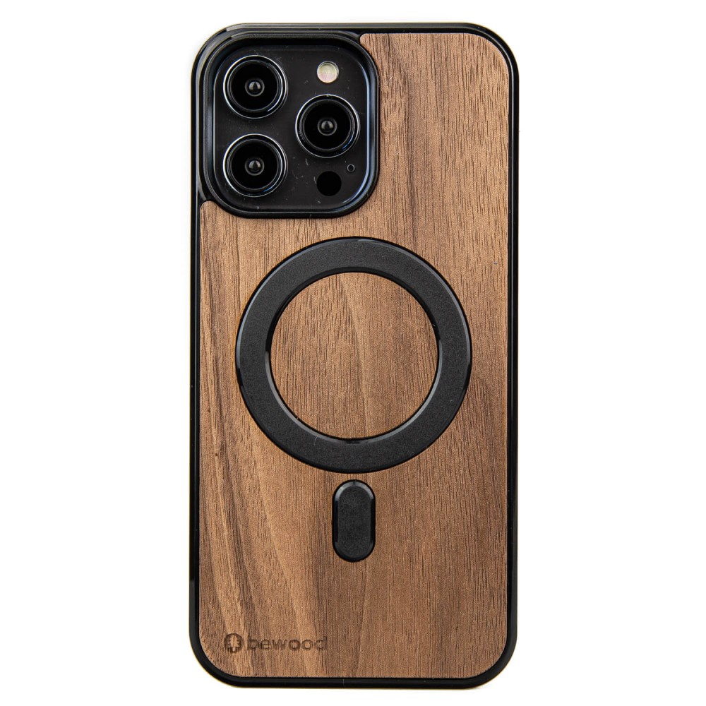 Drewniane Etui Bewood na iPhone 14 Pro Max Orzech Amerykański MagSafe (1)