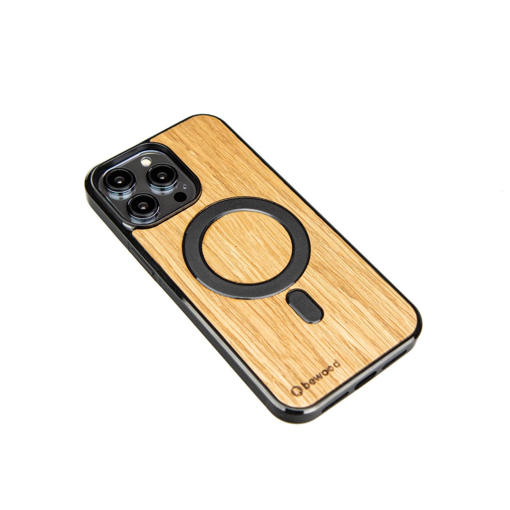 Drewniane Etui Bewood na iPhone 14 Pro Max Dąb MagSafe (2)