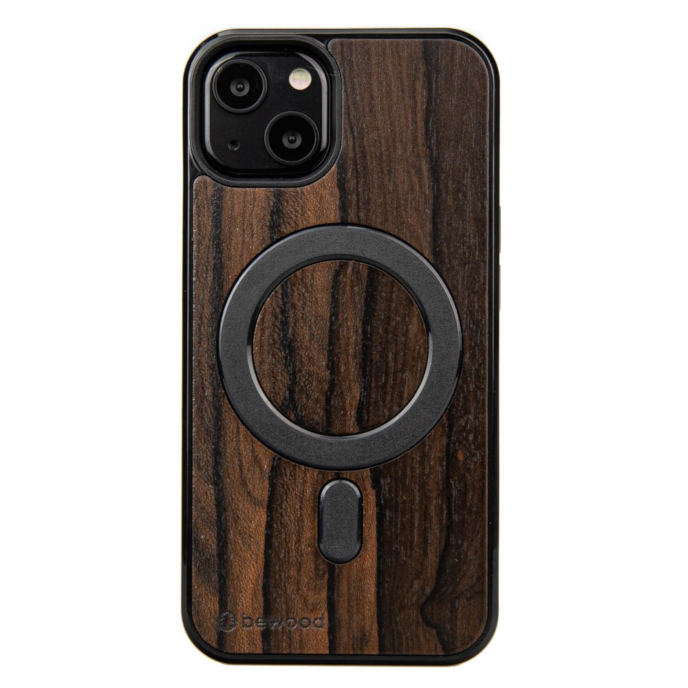Drewniane Etui Bewood na iPhone 13 Ziricote MagSafe (1)