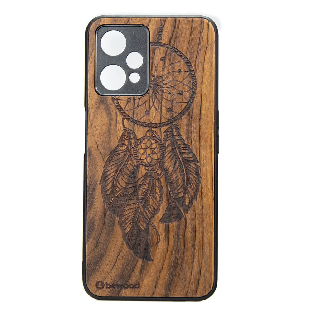 Drewniane Etui Bewood Realme 9 Pro Plus ŁAPACZ SNÓW IMBUIA (1)