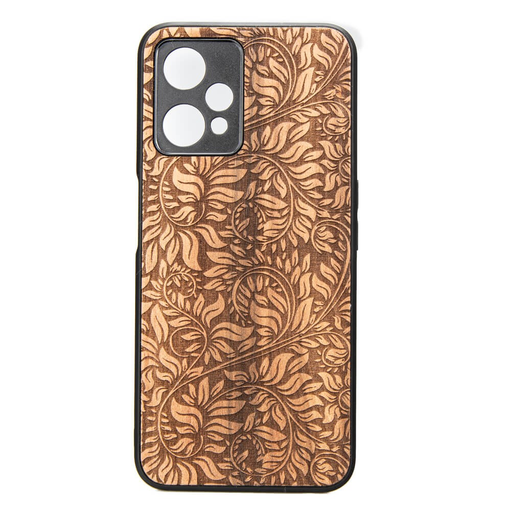 Drewniane Etui Bewood Realme 9 Pro Plus LIŚCIE JABŁOŃ (1)