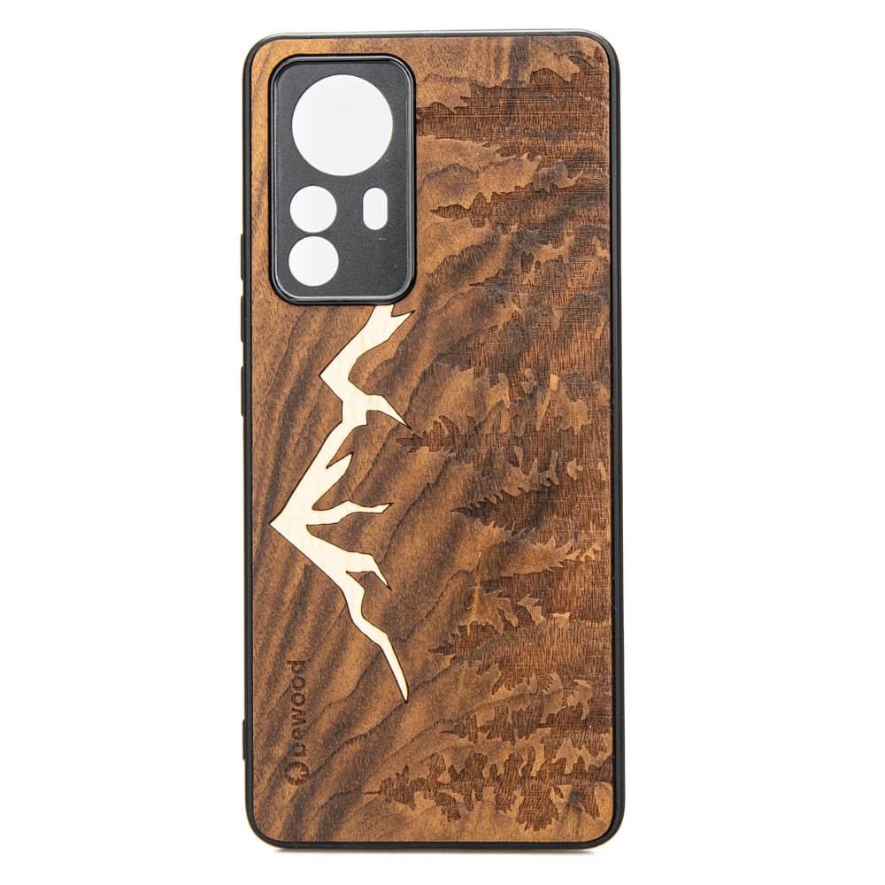 Drewniane Etui Bewood Xiaomi 12 Lite GÓRY IMBUIA (1)