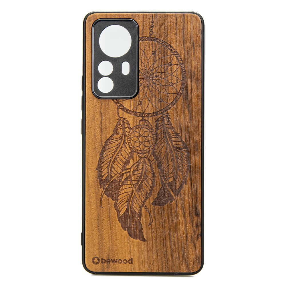 Drewniane Etui Bewood Xiaomi 12T Pro ŁAPACZ SNÓW IMBUIA (1)