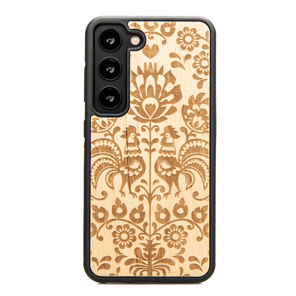 Drewniane Etui Bewood na Samsung Galaxy S23 POLSKI FOLK ANIEGRE (1)