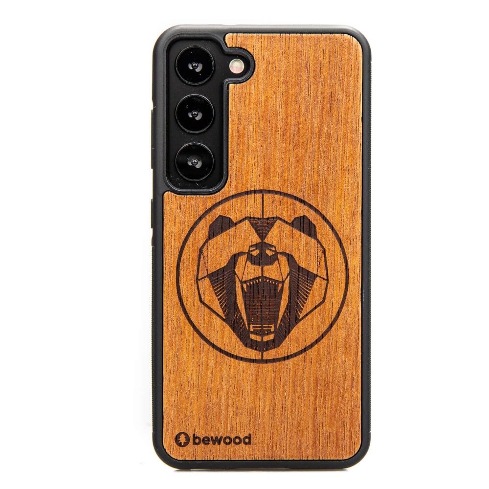 Samsung Galaxy S23 Bear Merbau Bewood Wood Case (1)
