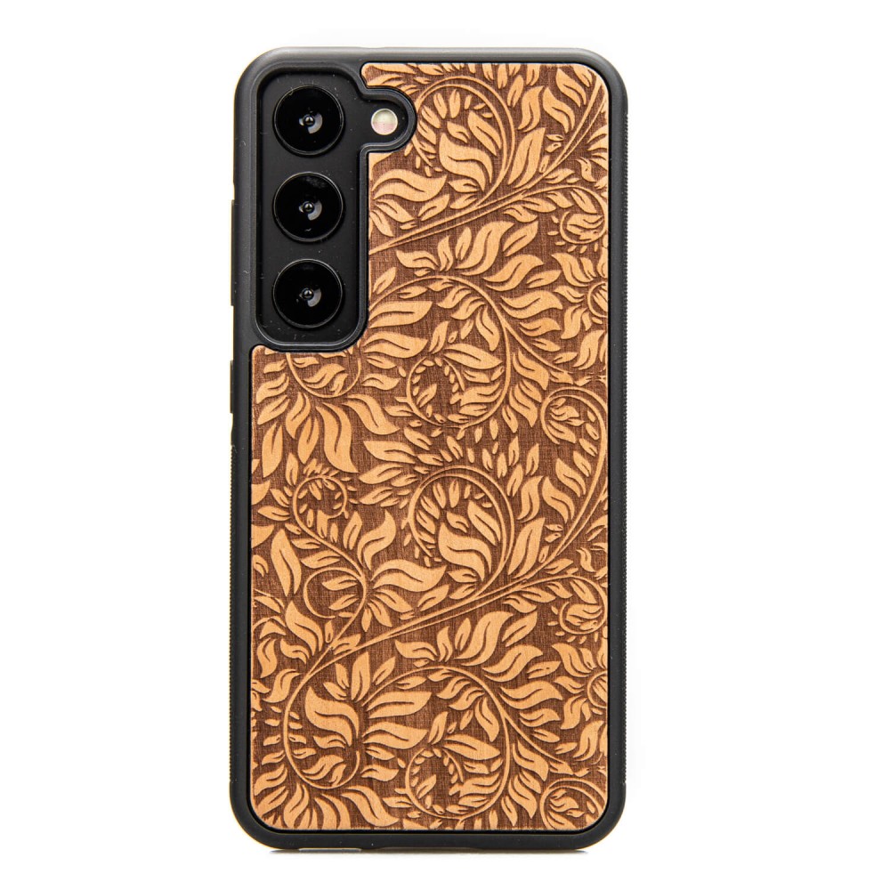 Drewniane Etui Bewood na Samsung Galaxy S23 LIŚCIE JABŁOŃ (1)