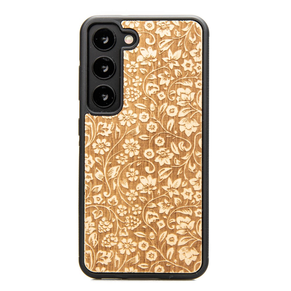 Drewniane Etui Bewood na Samsung Galaxy S23 KWIATY POLNE ANIEGRE (1)