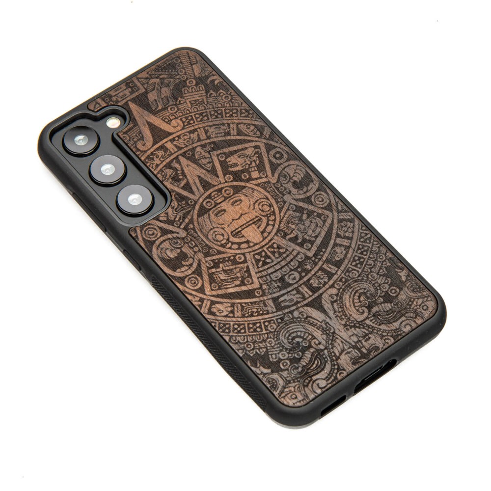Drewniane Etui Bewood na Samsung Galaxy S23 KALENDARZ AZTECKI ZIRICOTTE (3)