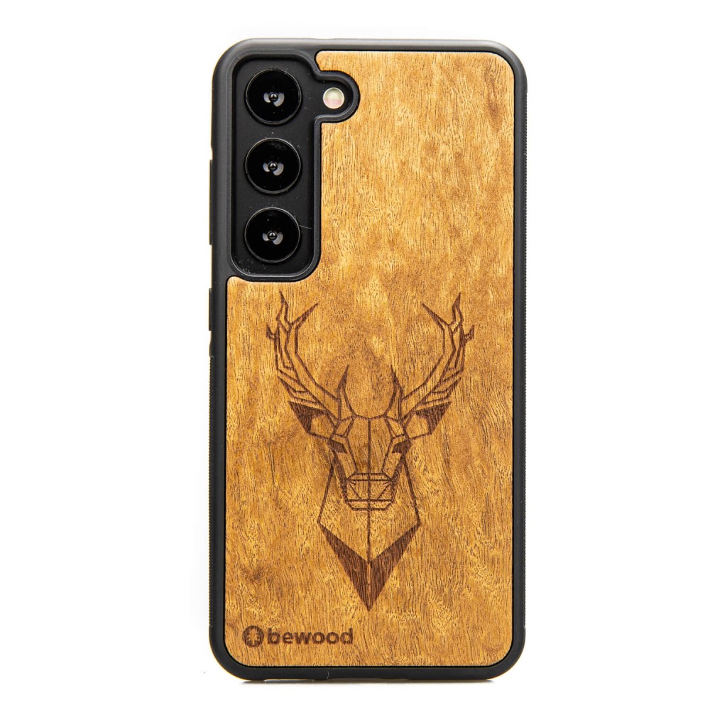 Samsung Galaxy S23 Deer Imbuia Bewood Wood Case (1)