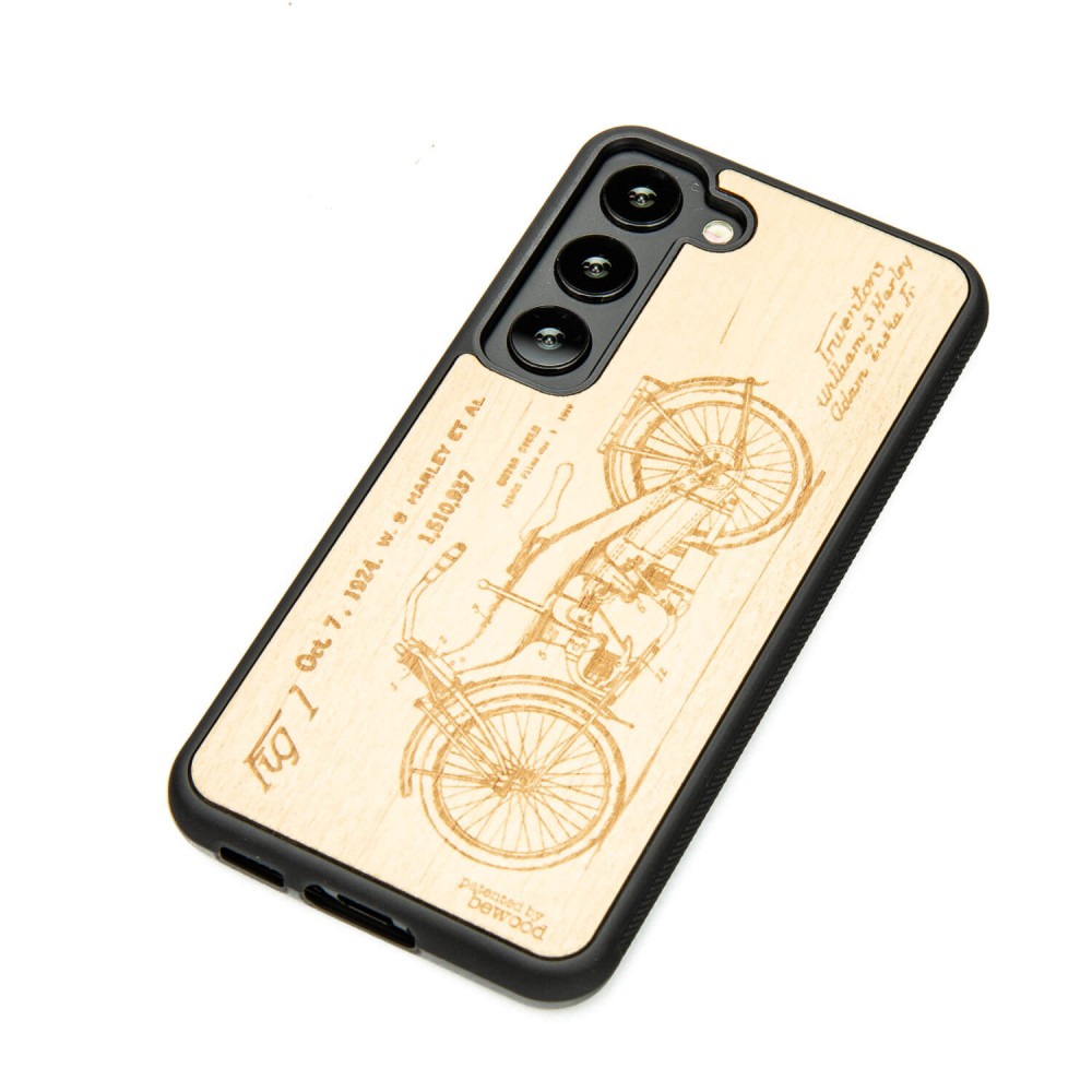 Drewniane Etui Bewood na Samsung Galaxy S23 HARLEY PATENT ANIEGRE (3)