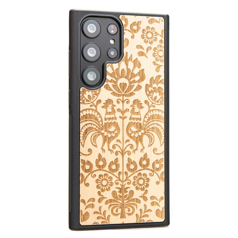 Drewniane Etui Bewood na Samsung Galaxy S23 Ultra POLSKI FOLK ANIEGRE (2)