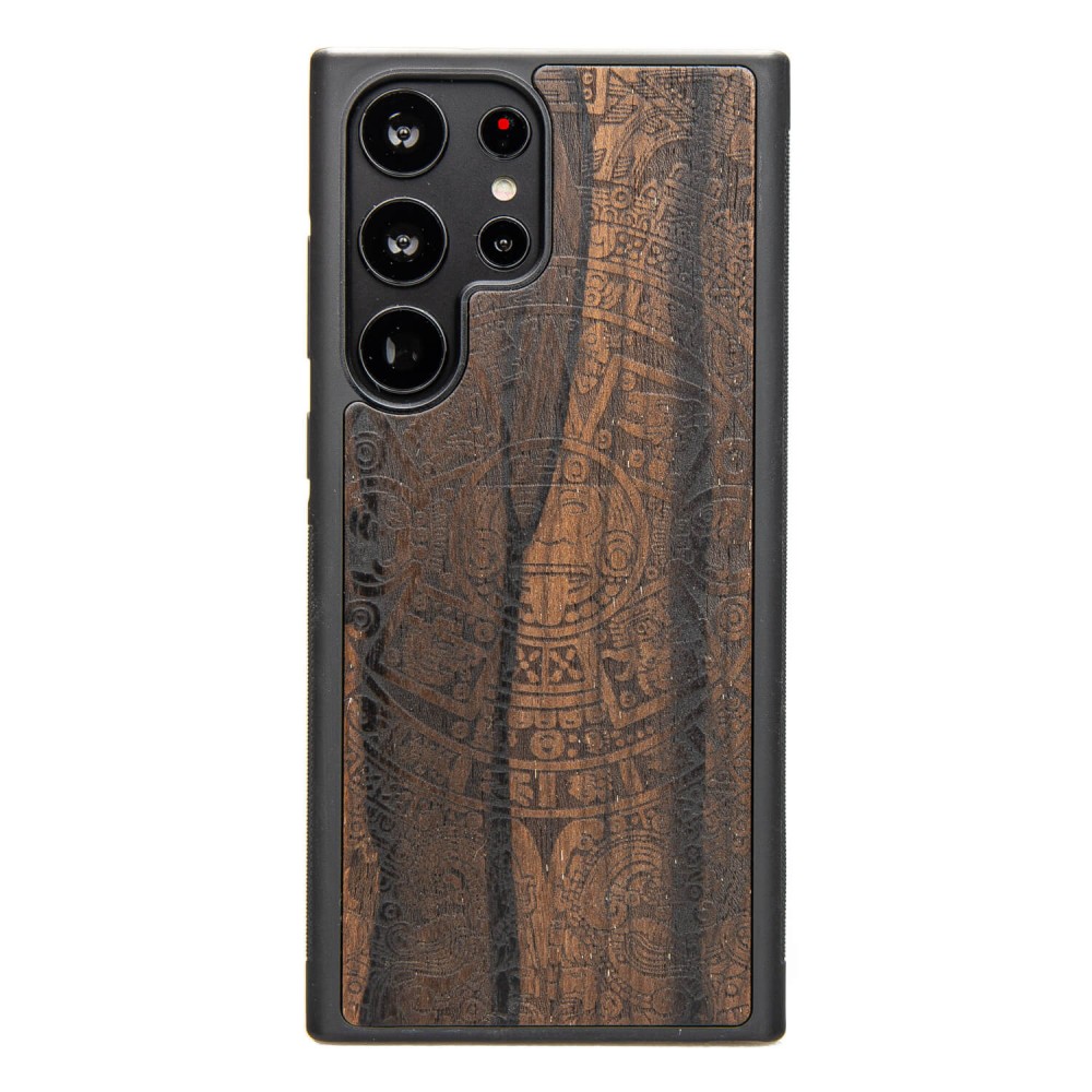 Drewniane Etui Bewood na Samsung Galaxy S23 Ultra KALENDARZ AZTECKI ZIRICOTTE (1)