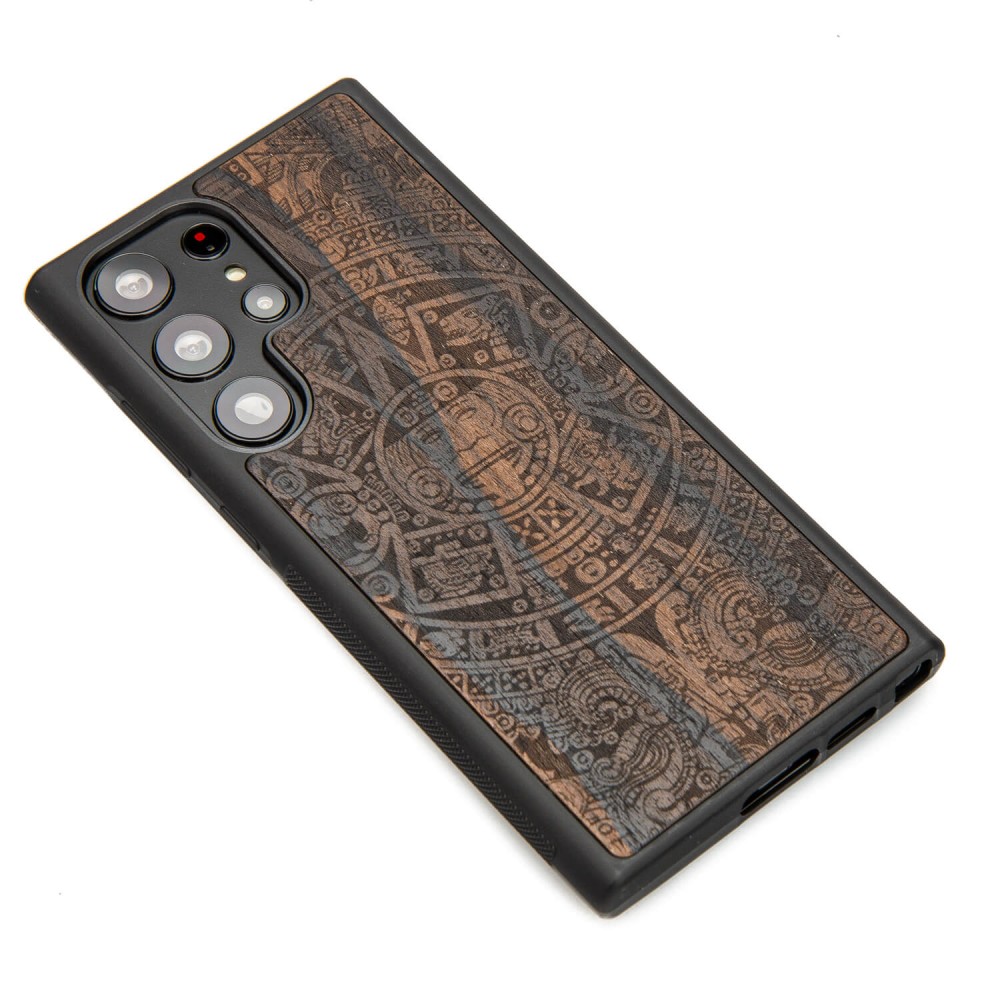 Drewniane Etui Bewood na Samsung Galaxy S23 Ultra KALENDARZ AZTECKI ZIRICOTTE (3)