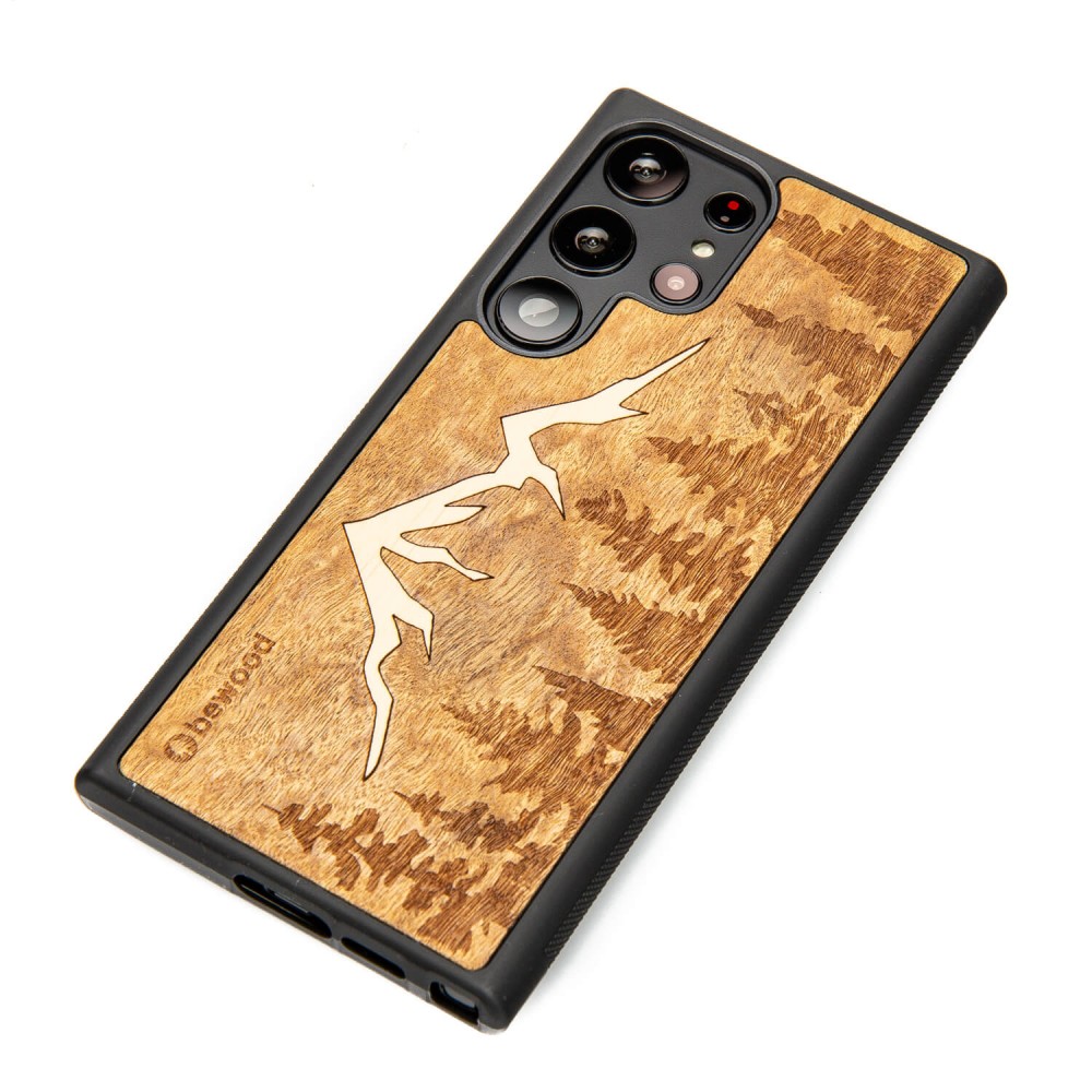 Drewniane Etui Bewood na Samsung Galaxy S23 Ultra GÓRY IMBUIA (3)