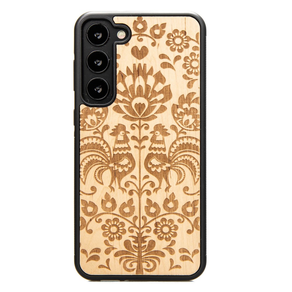 Drewniane Etui Bewood na Samsung Galaxy S23 Plus POLSKI FOLK ANIEGRE (1)