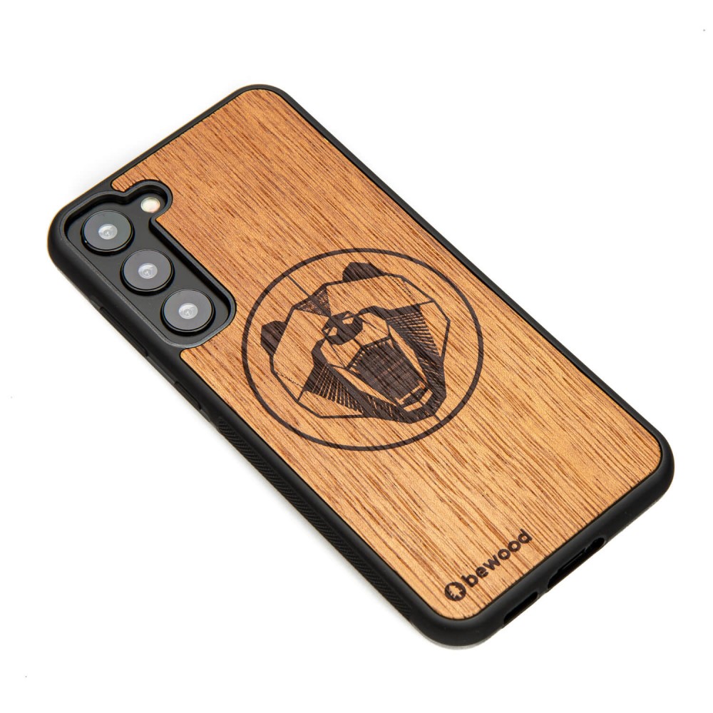 Drewniane Etui Bewood na Samsung Galaxy S23 Plus NIEDŹWIEDŹ MERBAU (3)