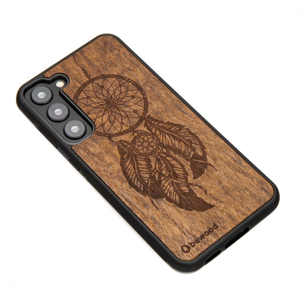 Drewniane Etui Bewood na Samsung Galaxy S23 Plus ŁAPACZ SNÓW IMBUIA (3)