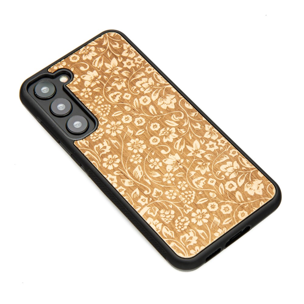 Drewniane Etui Bewood na Samsung Galaxy S23 Plus KWIATY POLNE ANIEGRE (3)
