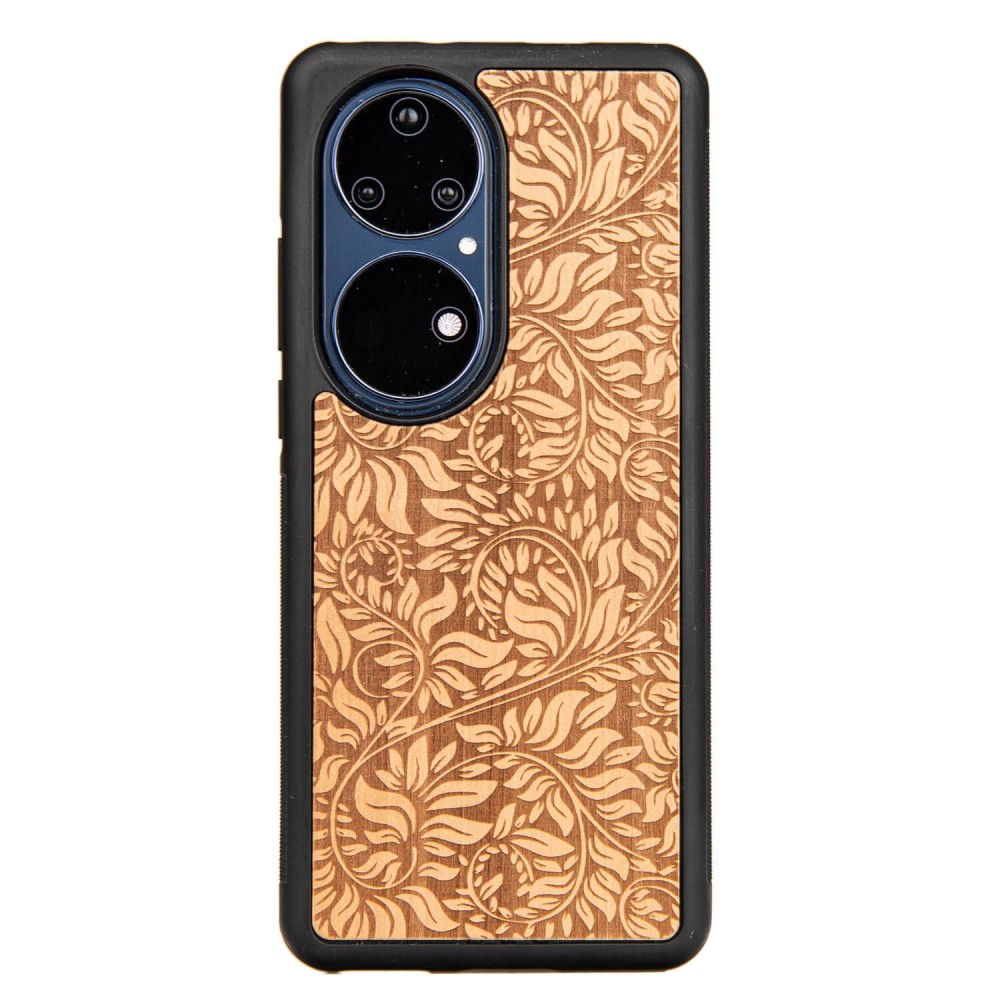Drewniane Etui Bewood Huawei P50 Pro LIŚCIE JABŁOŃ (1)
