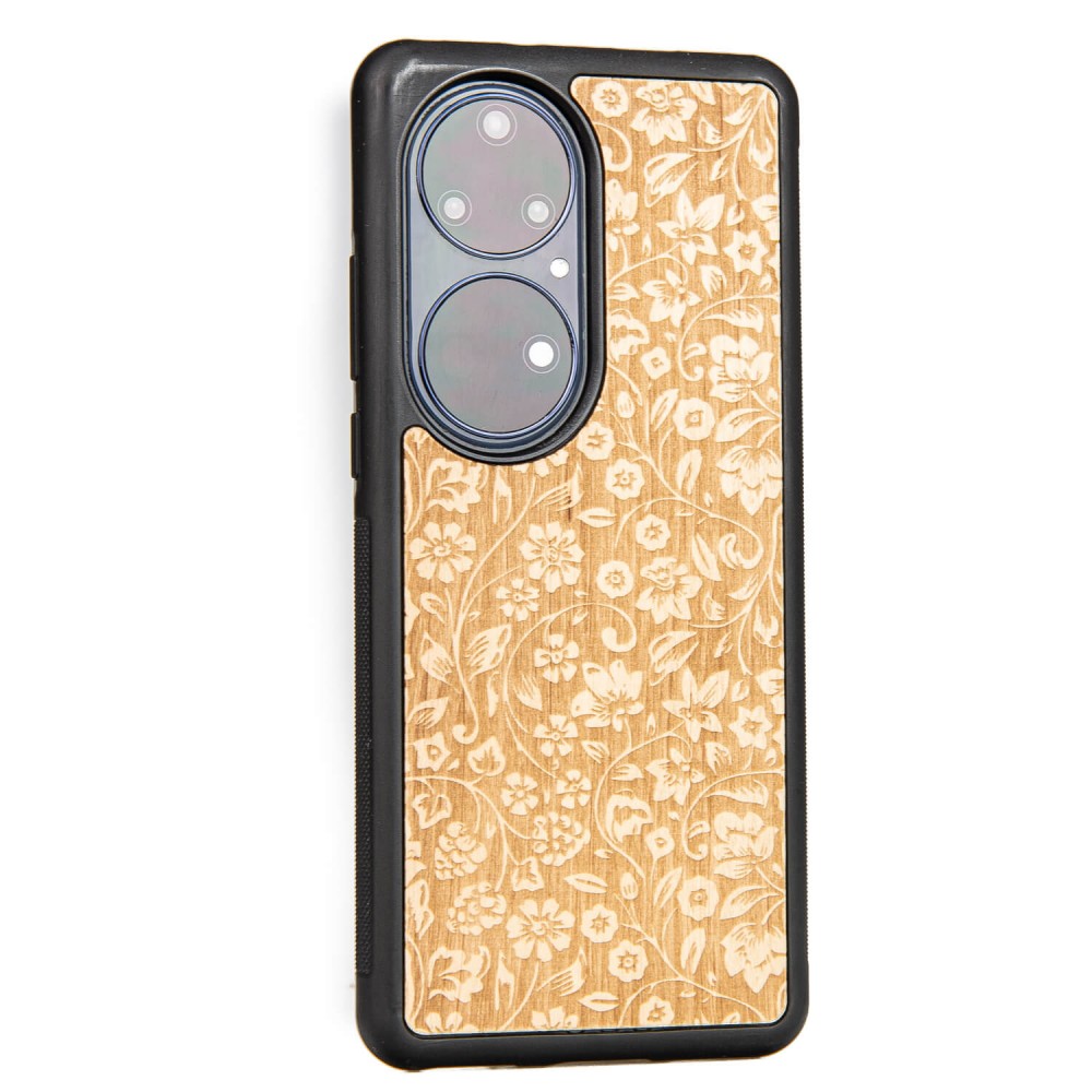 Drewniane Etui Bewood Huawei P50 Pro KWIATY POLNE ANIEGRE (2)