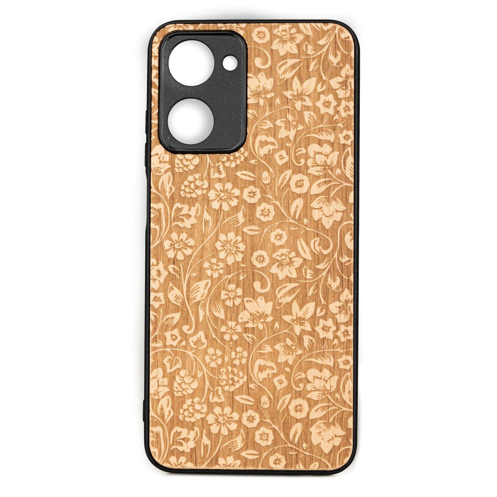 Drewniane Etui Bewood Realme 10 4G KWIATY POLNE ANIEGRE (1)
