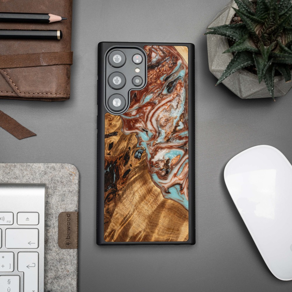 Etui Bewood Unique na Samsung Galaxy S23 Ultra - Planets - Jowisz (2)