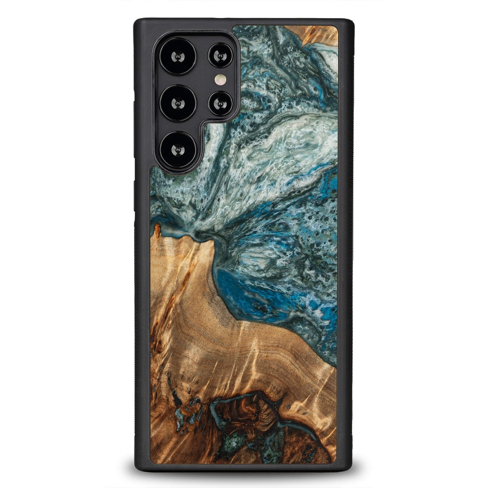 Etui Bewood Unique na Samsung Galaxy S22 Ultra - Planets - Ziemia (1)