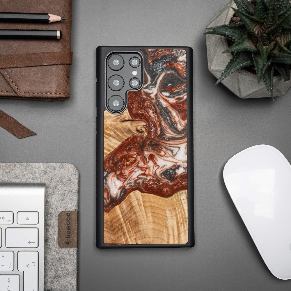 Etui Bewood Unique na Samsung Galaxy S22 Ultra - Planets - Wenus (3)