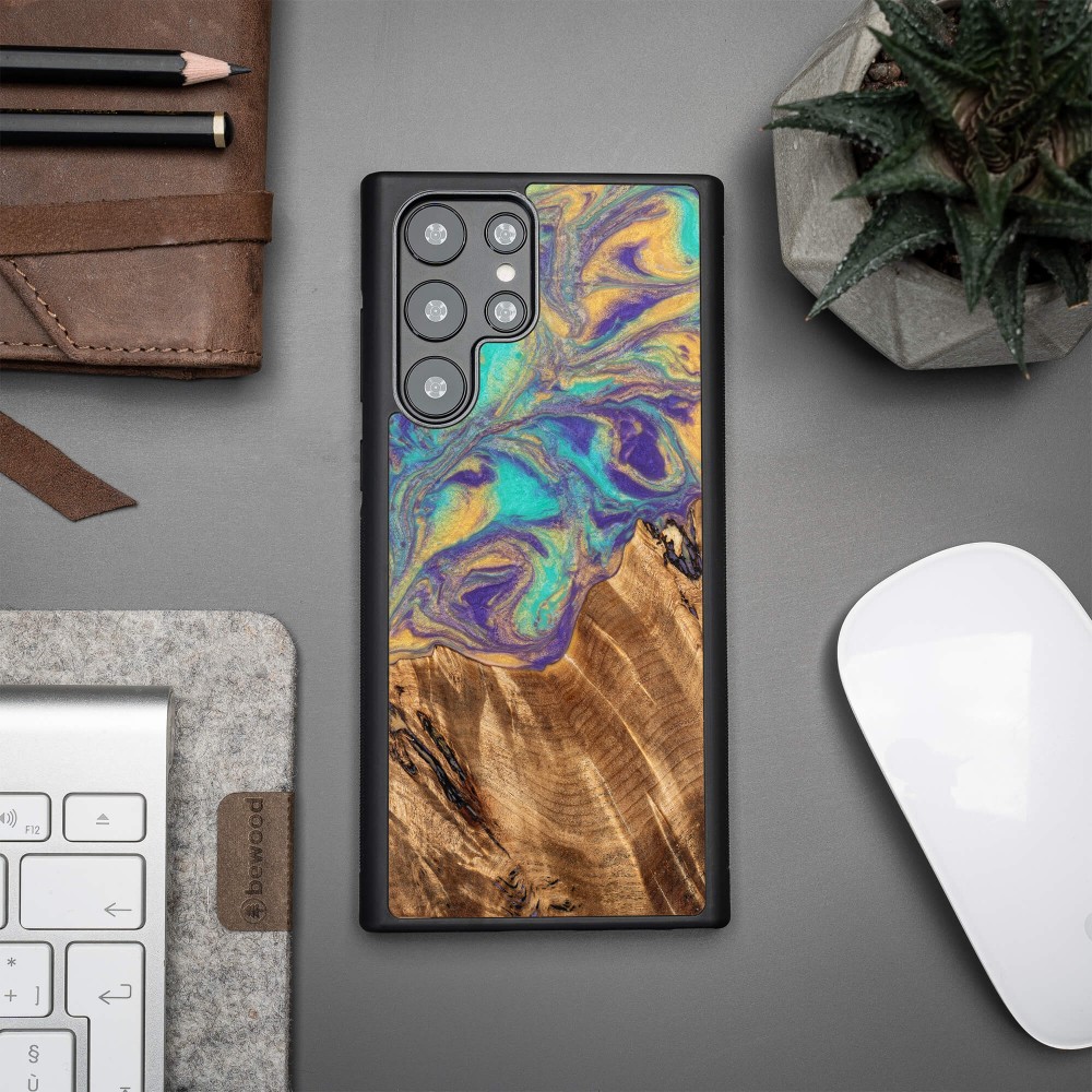 Etui Bewood Unique na Samsung Galaxy S22 Ultra - Planets - Merkury (3)