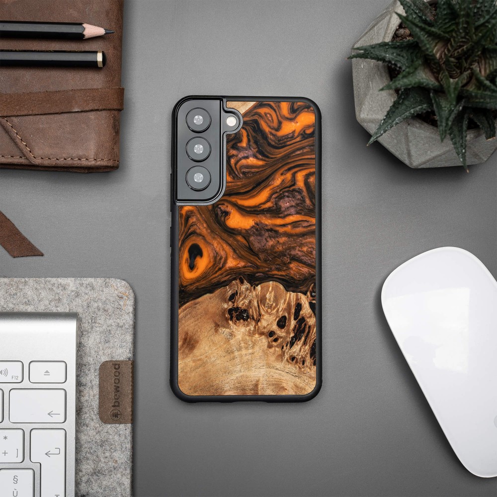 Etui Bewood Unique na Samsung Galaxy S22 - Orange (3)