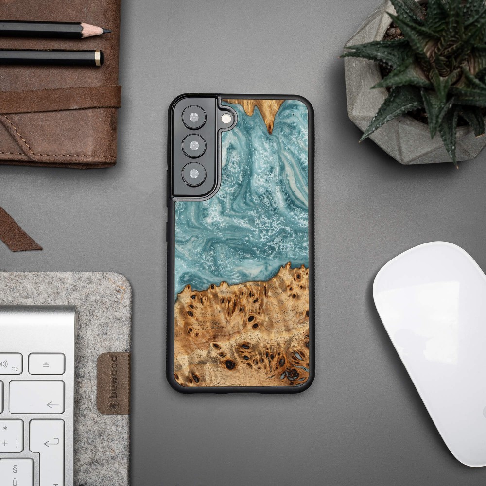 Etui Bewood Unique na Samsung Galaxy S22 - Planets - Uran (3)