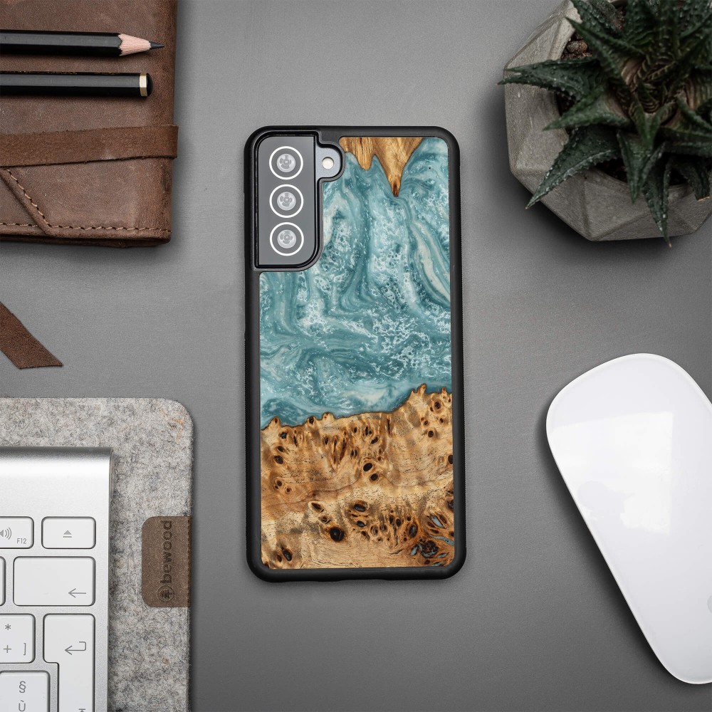 Etui Bewood Unique na Samsung Galaxy S21 FE - Planets - Uran (2)