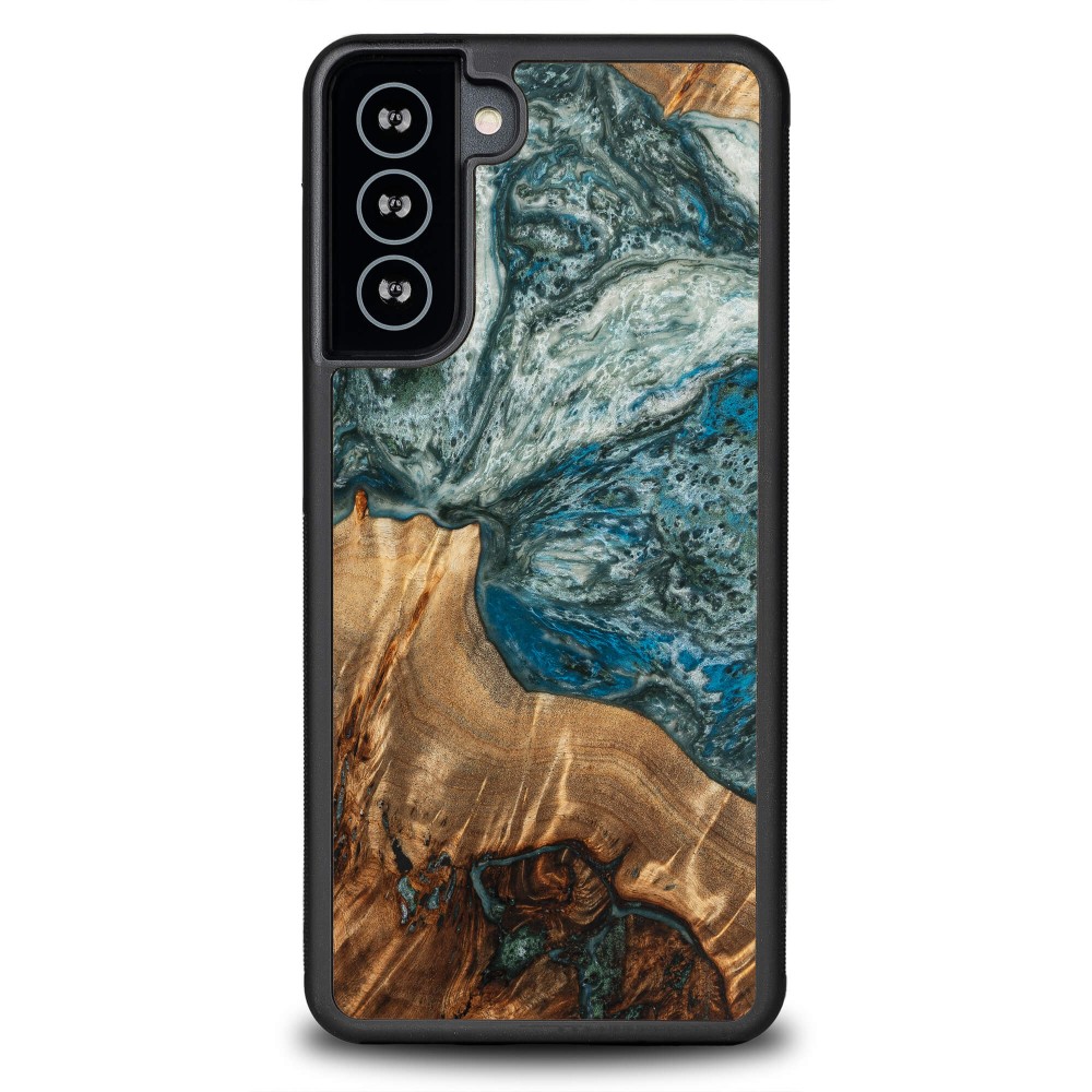 Etui Bewood Unique na Samsung Galaxy S21 FE - Planets - Ziemia (1)