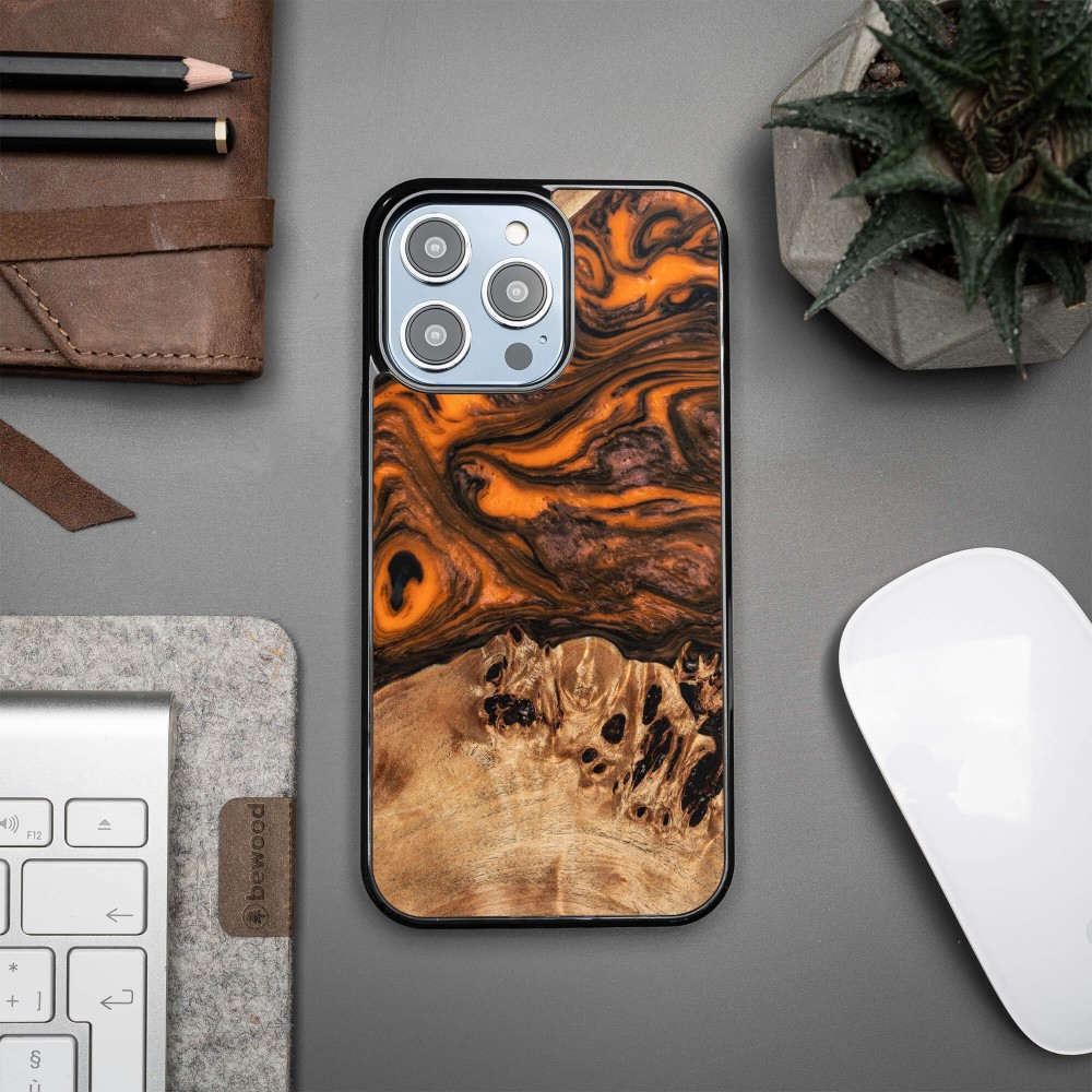 Etui Bewood Unique na iPhone 14 Pro Max - Orange (2)
