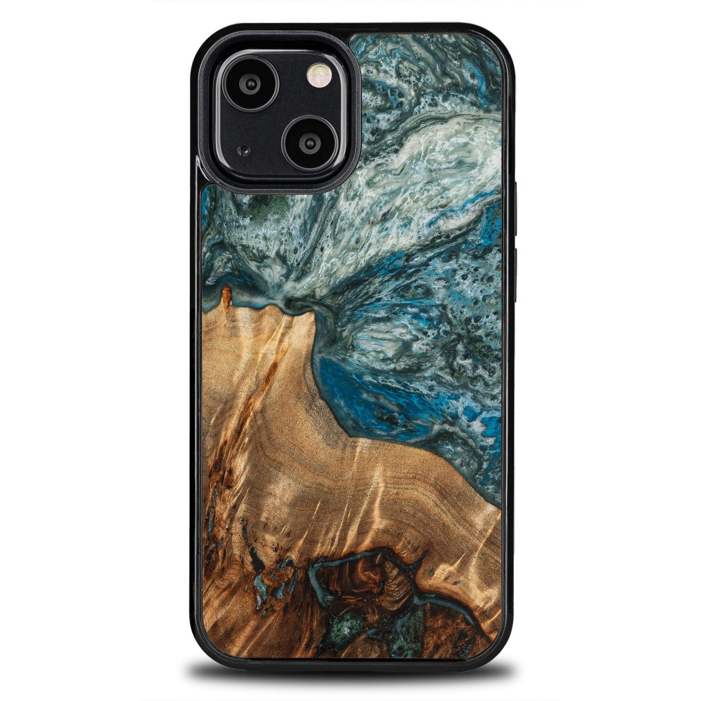 Bewood Resin Case - iPhone 13 Mini - Planets - Earth (1)