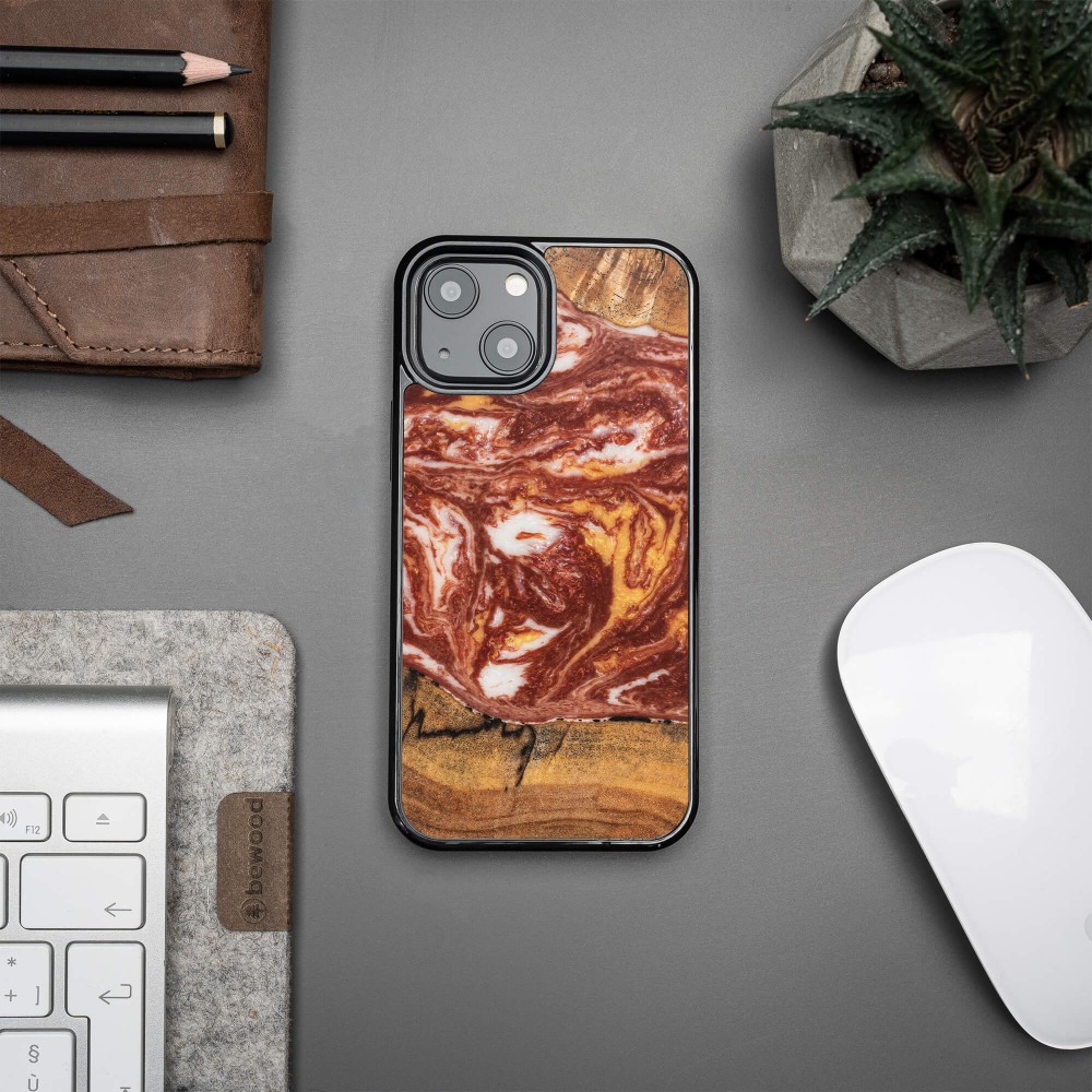 Etui Bewood Unique na iPhone 13 Mini - Planets - Mars (2)