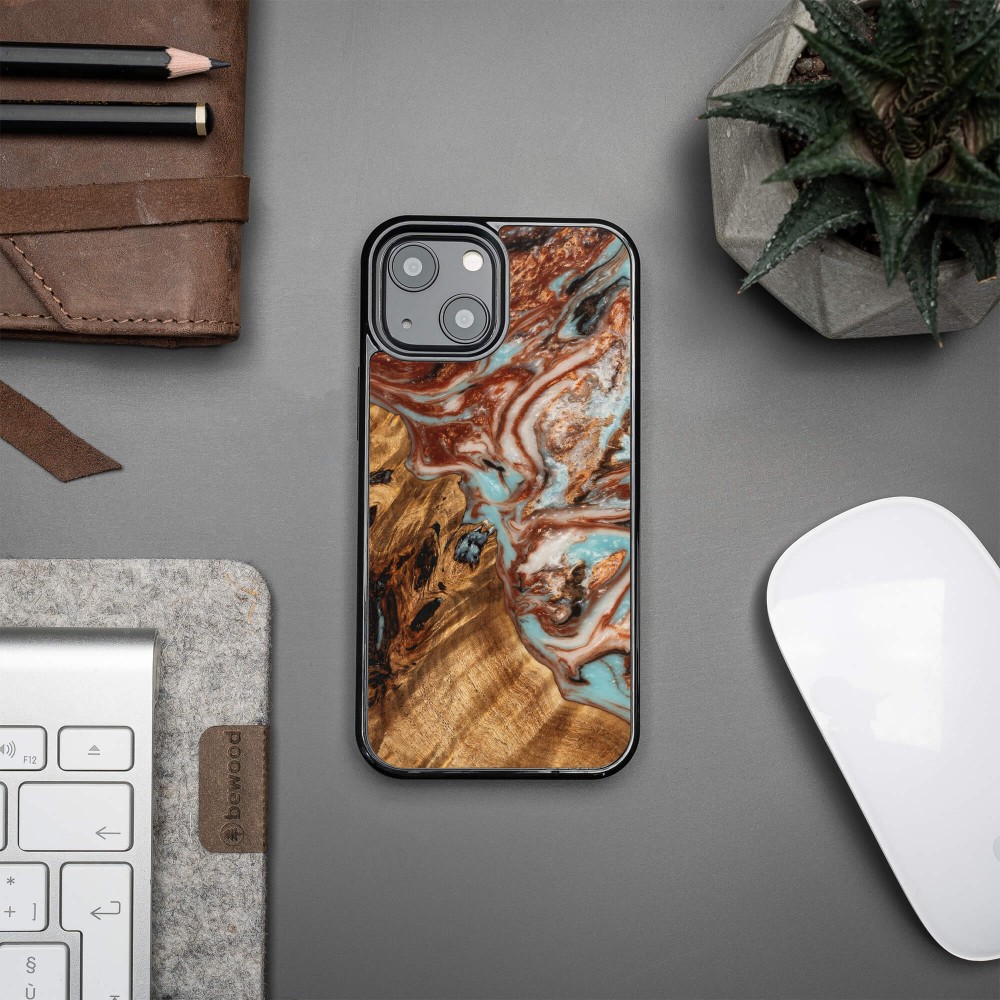 Etui Bewood Unique na iPhone 13 Mini - Planets - Jowisz (2)