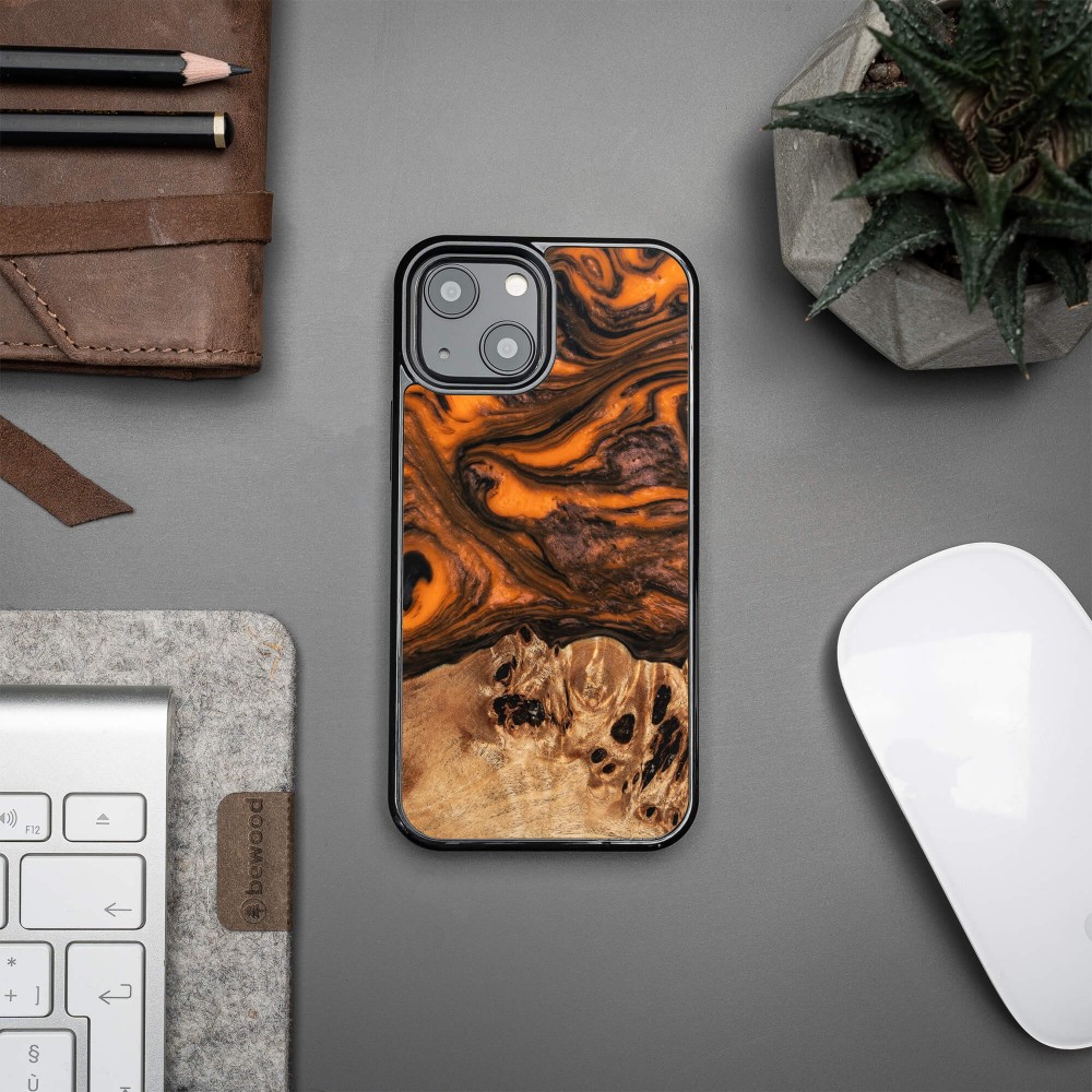 Etui Bewood Unique na iPhone 13 Mini - Orange (2)