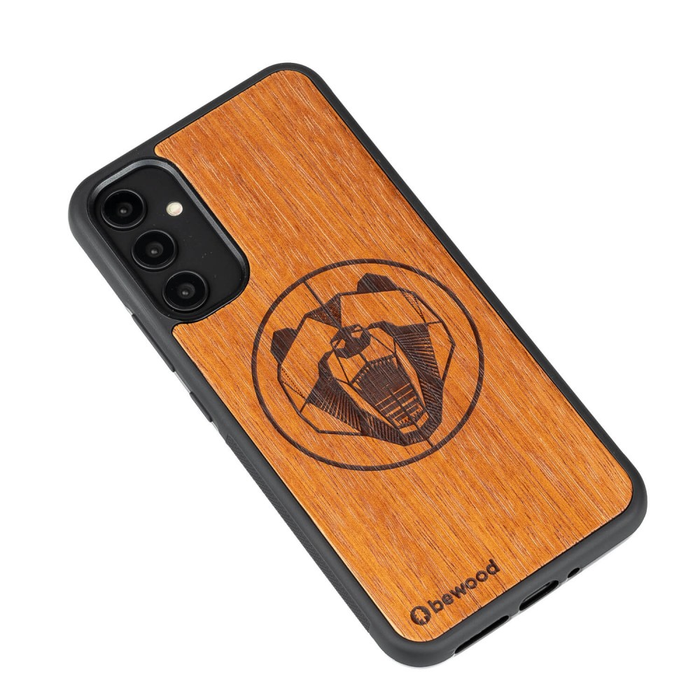 Drewniane Etui Bewood na Samsung Galaxy A54 5G NIEDŹWIEDŹ MERBAU (3)