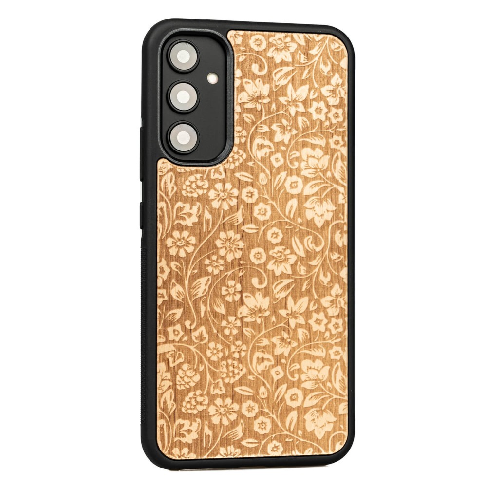Drewniane Etui Bewood na Samsung Galaxy A54 5G KWIATY POLNE ANIEGRE (2)