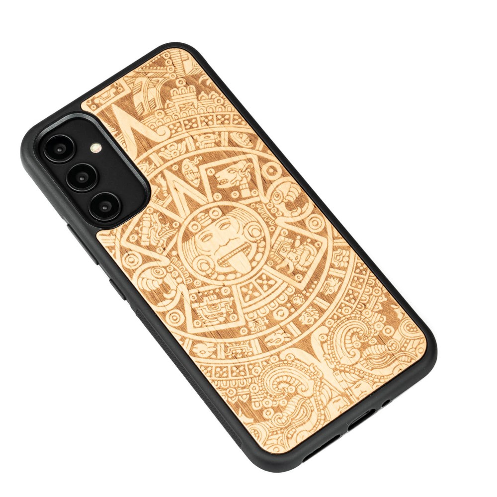 Drewniane Etui Bewood na Samsung Galaxy A54 5G KALENDARZ AZTECKI ANIEGRE (3)