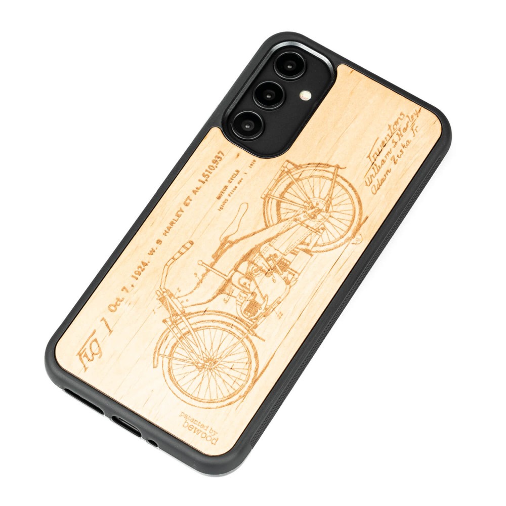 Drewniane Etui Bewood na Samsung Galaxy A54 5G HARLEY PATENT ANIEGRE (3)