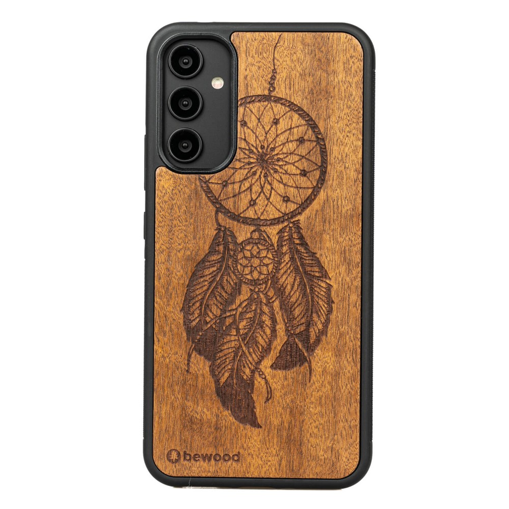 Drewniane Etui Bewood na Samsung Galaxy A34 5G ŁAPACZ SNÓW IMBUIA (1)