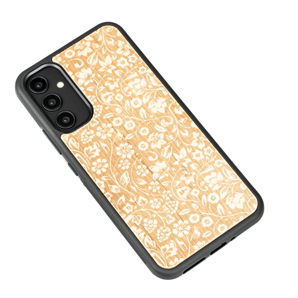 Drewniane Etui Bewood na Samsung Galaxy A34 5G KWIATY POLNE ANIEGRE (3)