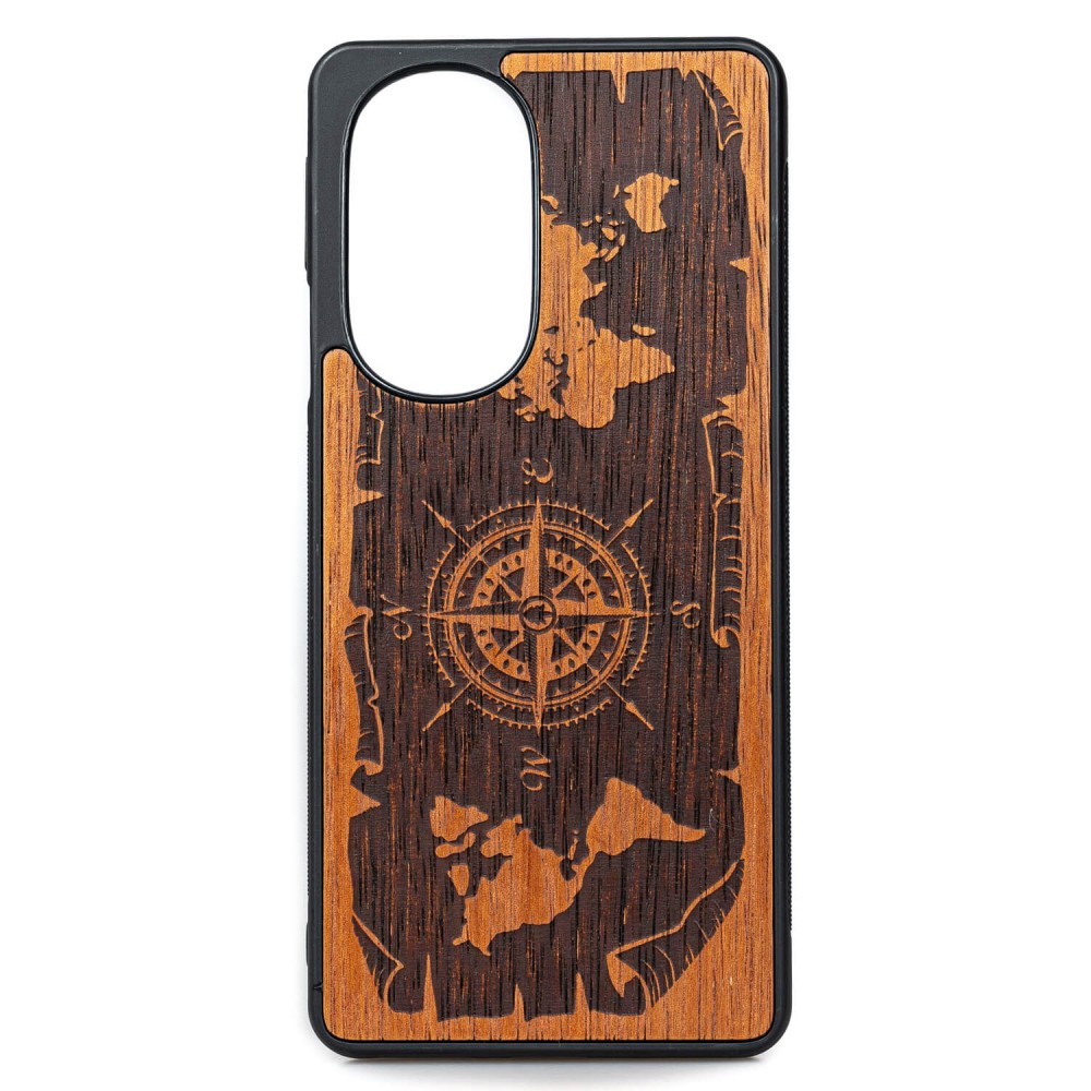 Drewniane Etui Bewood Motorola Edge 30 Pro RÓŻA WIATRÓW MERBAU (1)