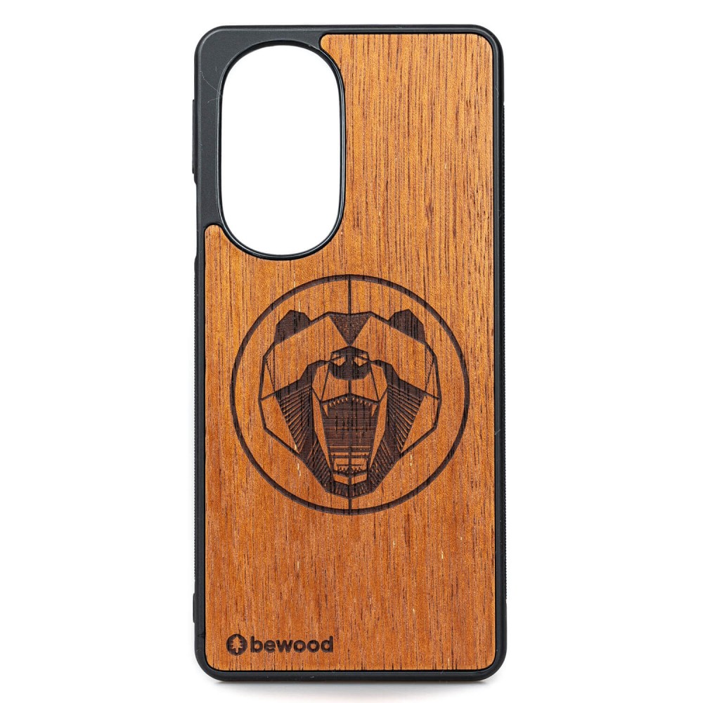 Drewniane Etui Bewood Motorola Edge 30 Pro NIEDŹWIEDŹ MERBAU (1)