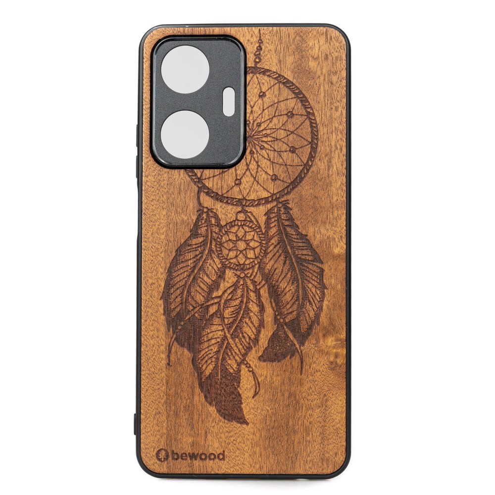 Drewniane Etui Bewood Realme C55 ŁAPACZ SNÓW IMBUIA (1)