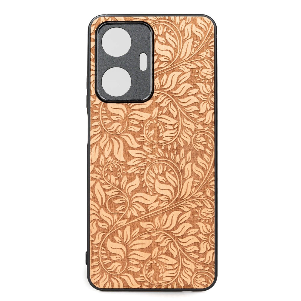 Drewniane Etui Bewood Realme C55 LIŚCIE JABŁOŃ (1)