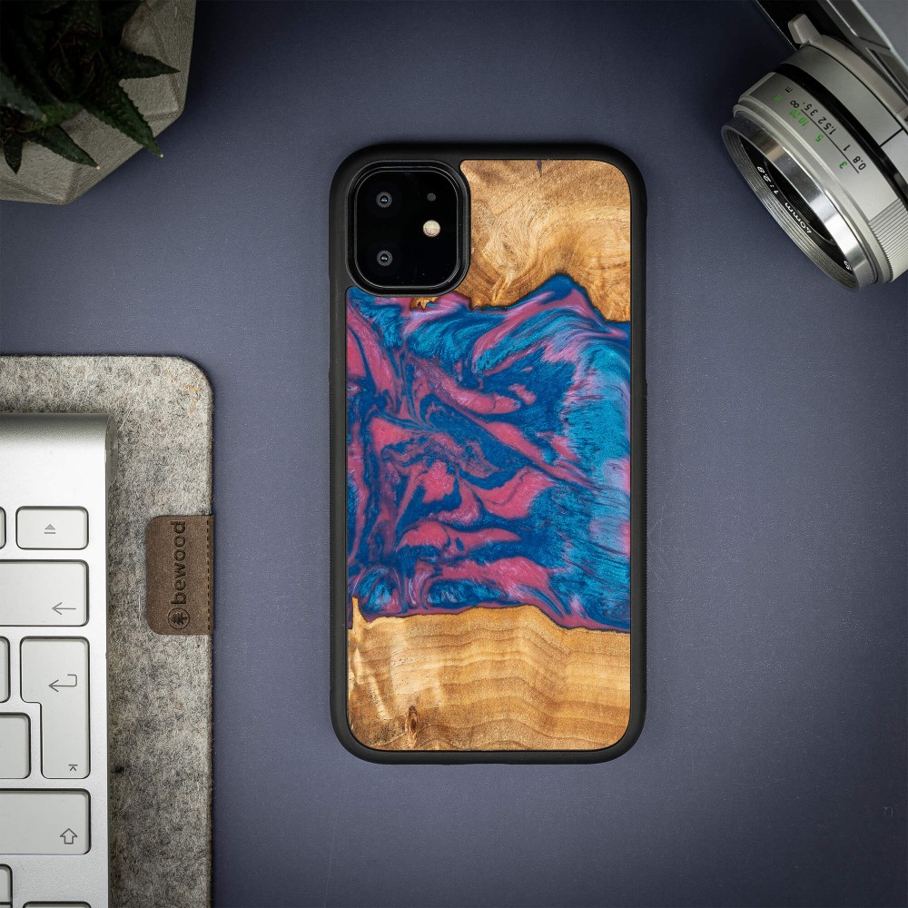 Etui Bewood Unique na iPhone 11 - Neons - Vegas (2)