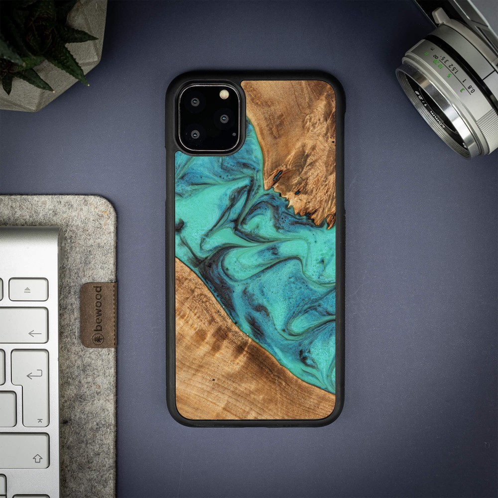 Etui Bewood Unique na iPhone 11 Pro Max - Turquoise (2)